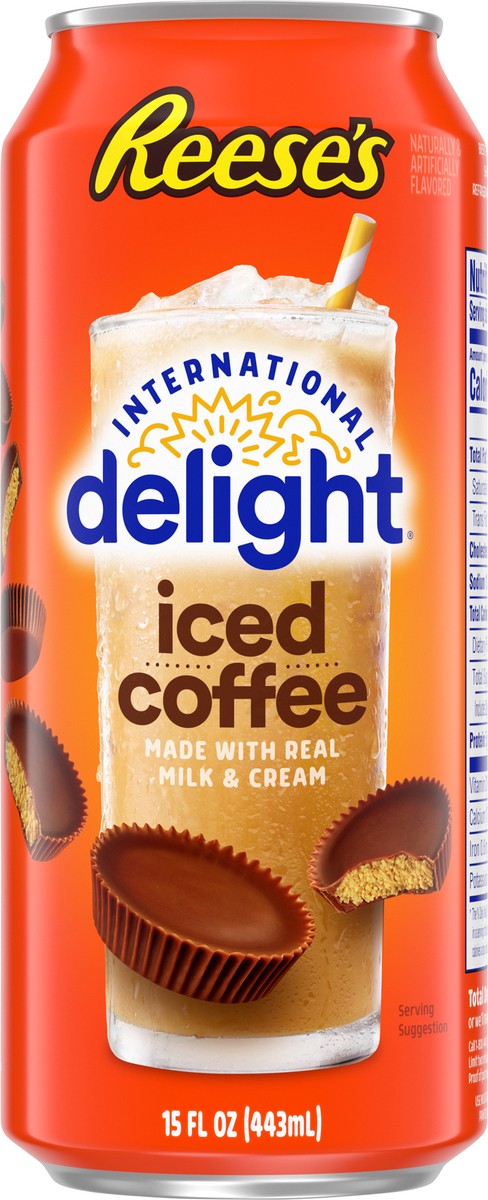 slide 14 of 14, International Delight Iced Coffee, REESE'S, Grab and Go Coffee Drinks Made with Real Milk and Cream, 15 FL OZ, 15 oz