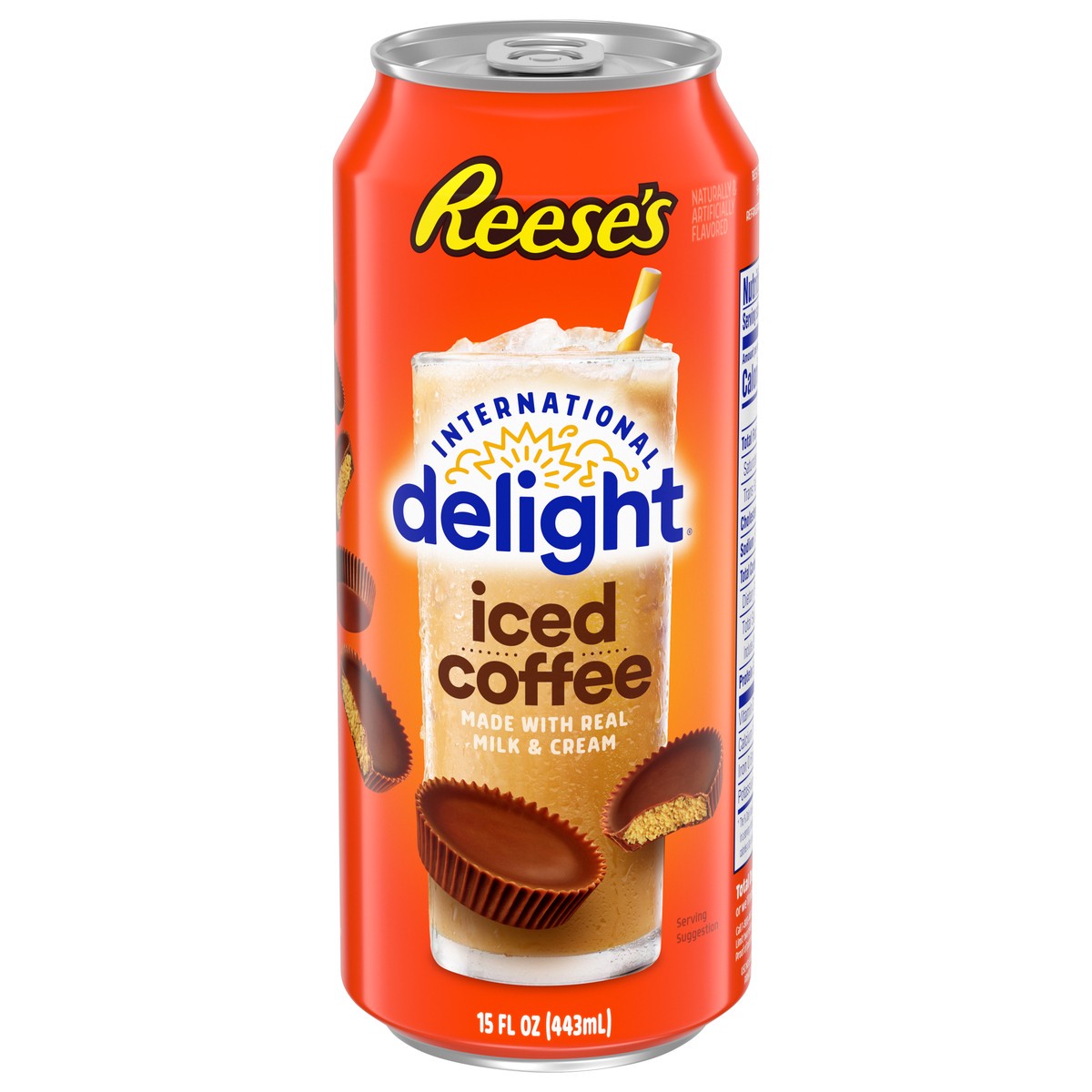 slide 8 of 14, International Delight Iced Coffee, REESE'S, Grab and Go Coffee Drinks Made with Real Milk and Cream, 15 FL OZ, 15 oz