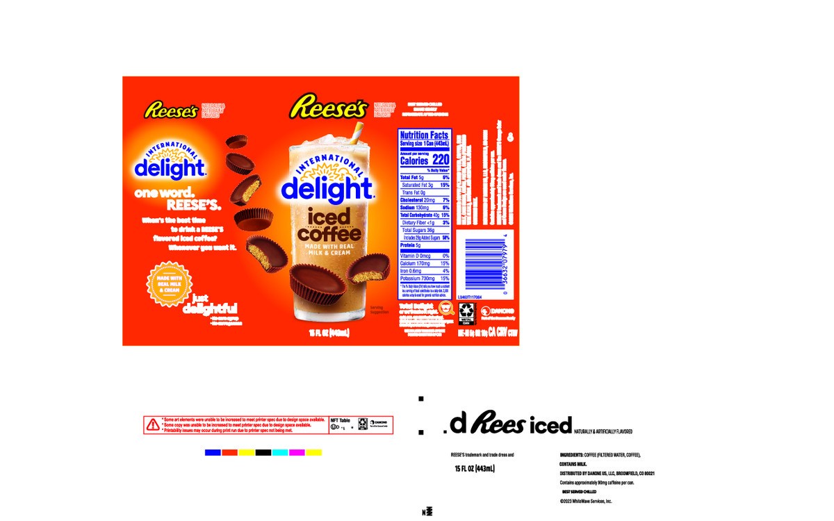 slide 10 of 14, International Delight Iced Coffee, REESE'S, Grab and Go Coffee Drinks Made with Real Milk and Cream, 15 FL OZ, 15 oz