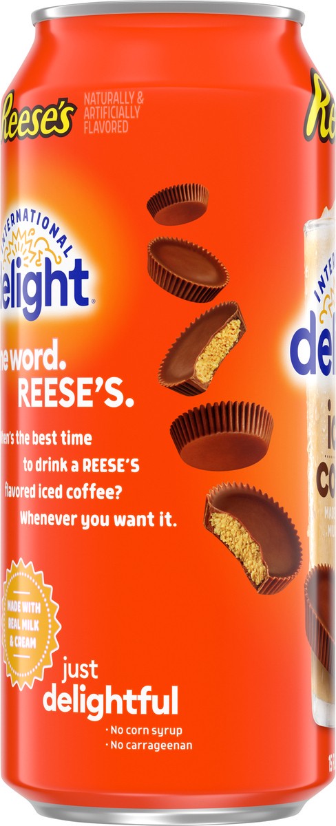 slide 12 of 14, International Delight Iced Coffee, REESE'S, Grab and Go Coffee Drinks Made with Real Milk and Cream, 15 FL OZ, 15 oz