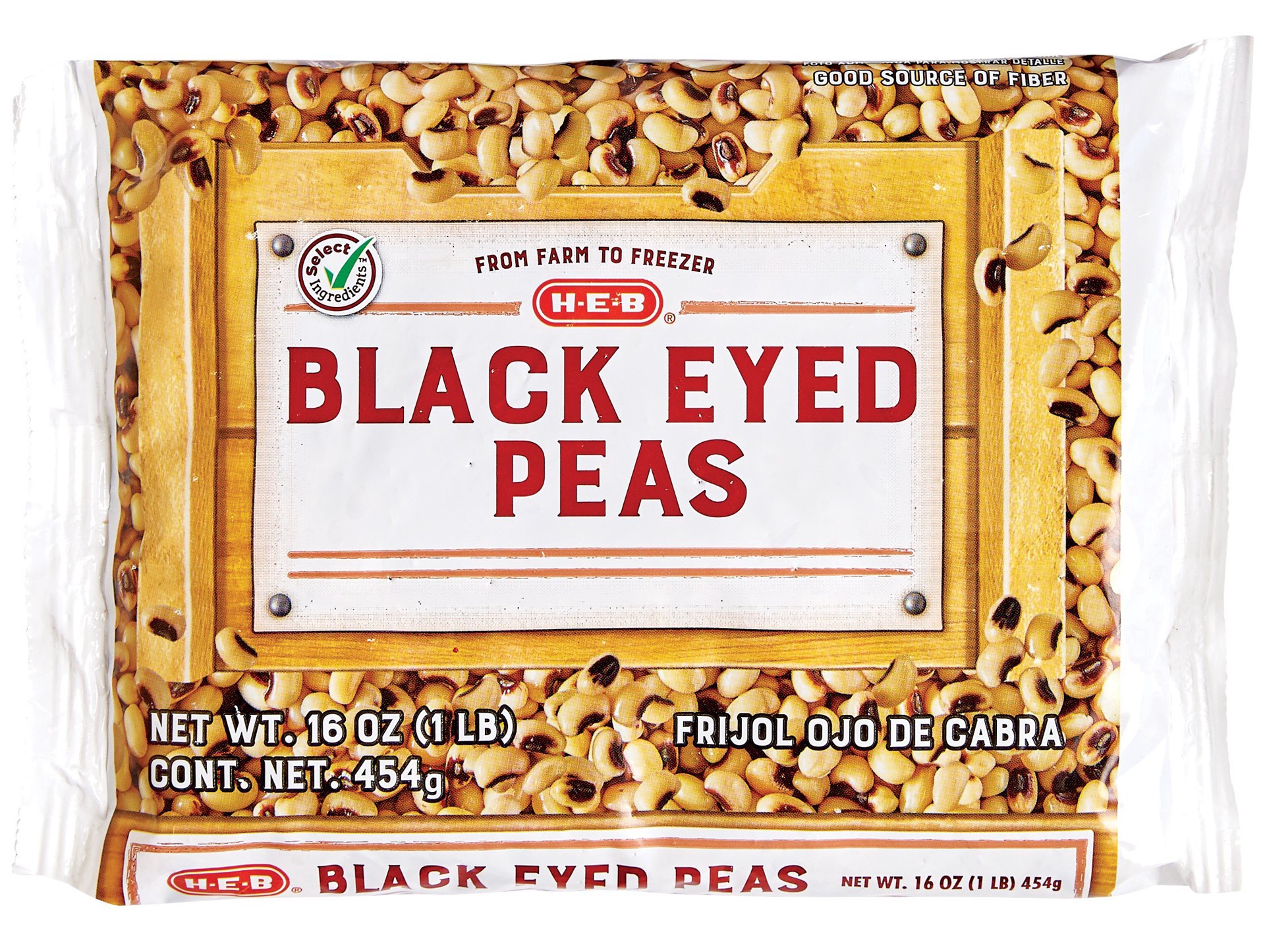 slide 1 of 1, H-E-B Black Eyed Peas, 16 oz