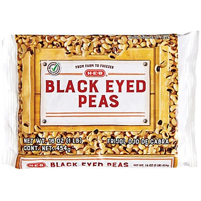slide 1 of 1, H-E-B Black Eyed Peas, 16 oz
