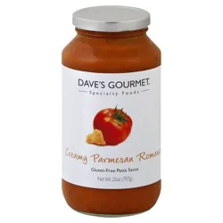 Dave's Gourmet Gluten-Free Creamy Parmesan Romano Pasta Sauce 24 oz