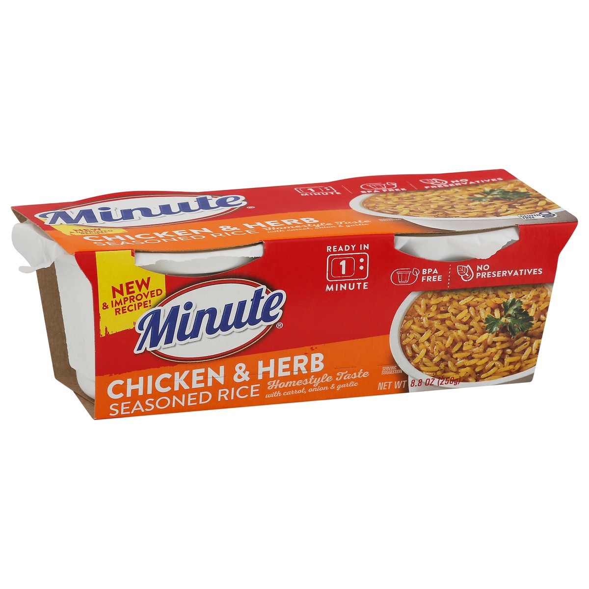 slide 3 of 11, Minute Seasoned Rice, 8.8 oz