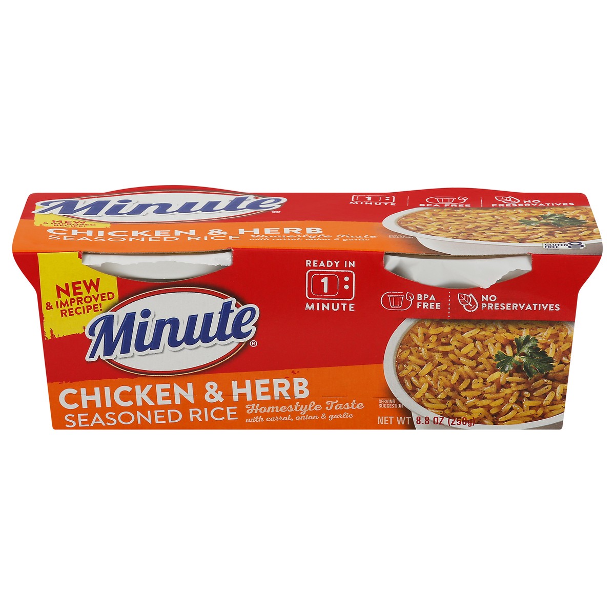 slide 10 of 11, Minute Seasoned Rice, 8.8 oz
