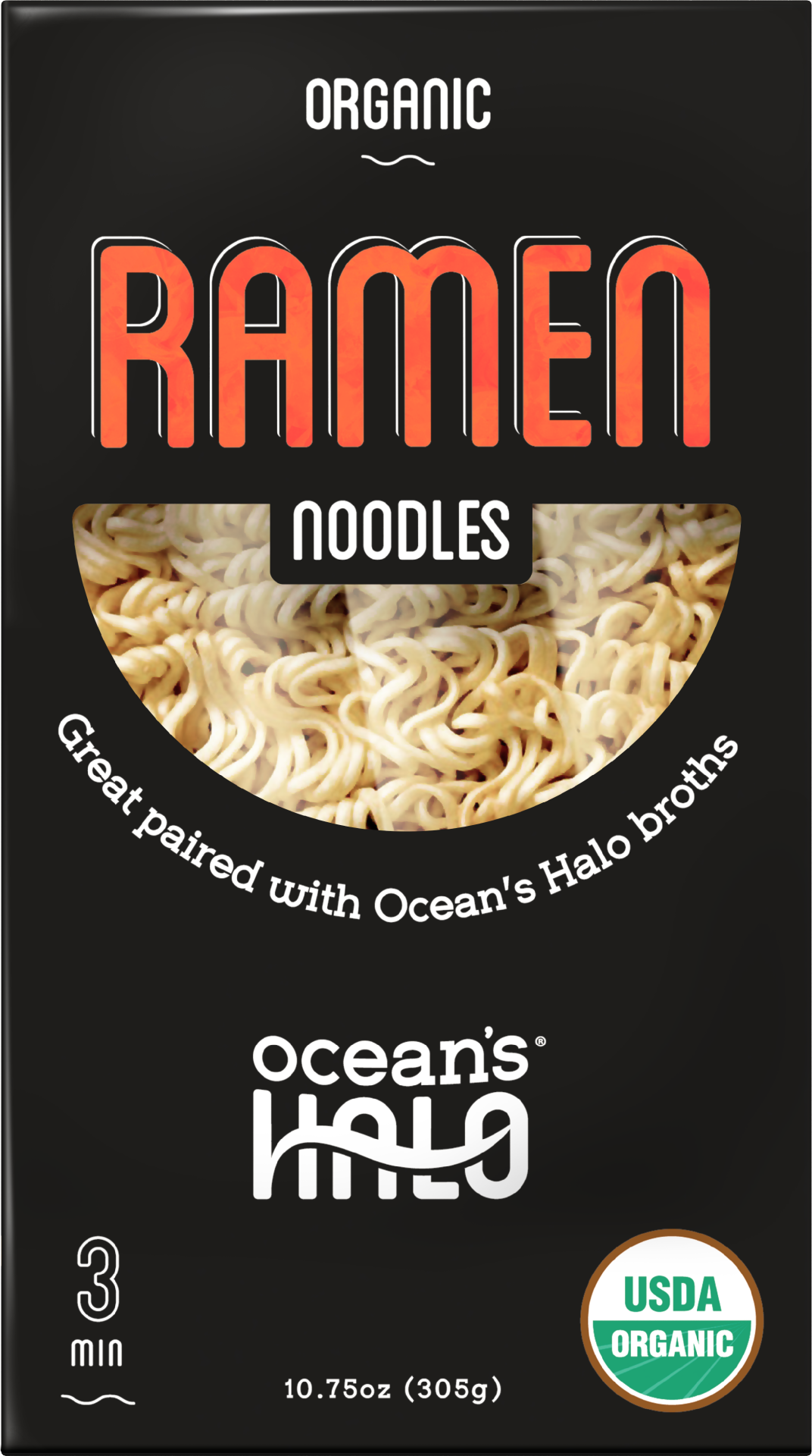 slide 1 of 1, Ocean's Halo Organic Ramen Noodles, 10.75 oz