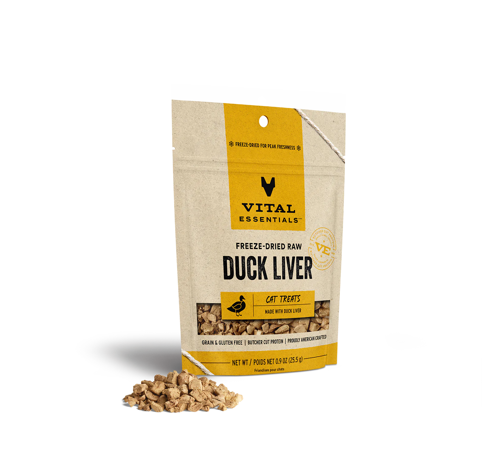 slide 1 of 1, Vital Essentials Cat Duck Liver, 1 ct