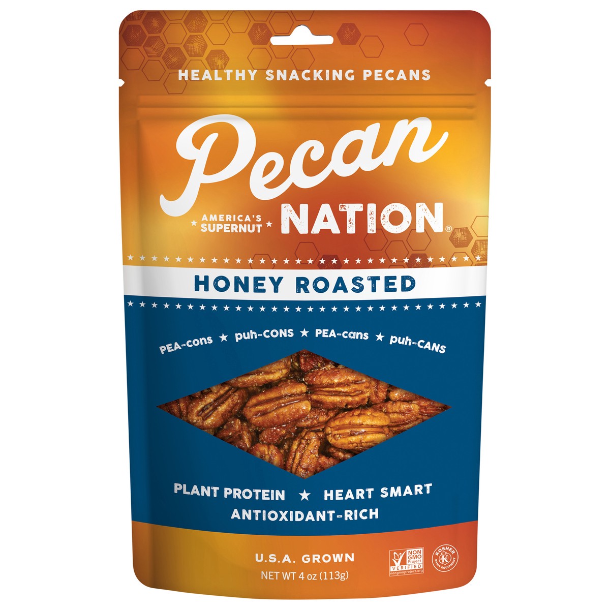 slide 1 of 8, Pecan Nation Honey Roasted - 4 oz, 4 oz