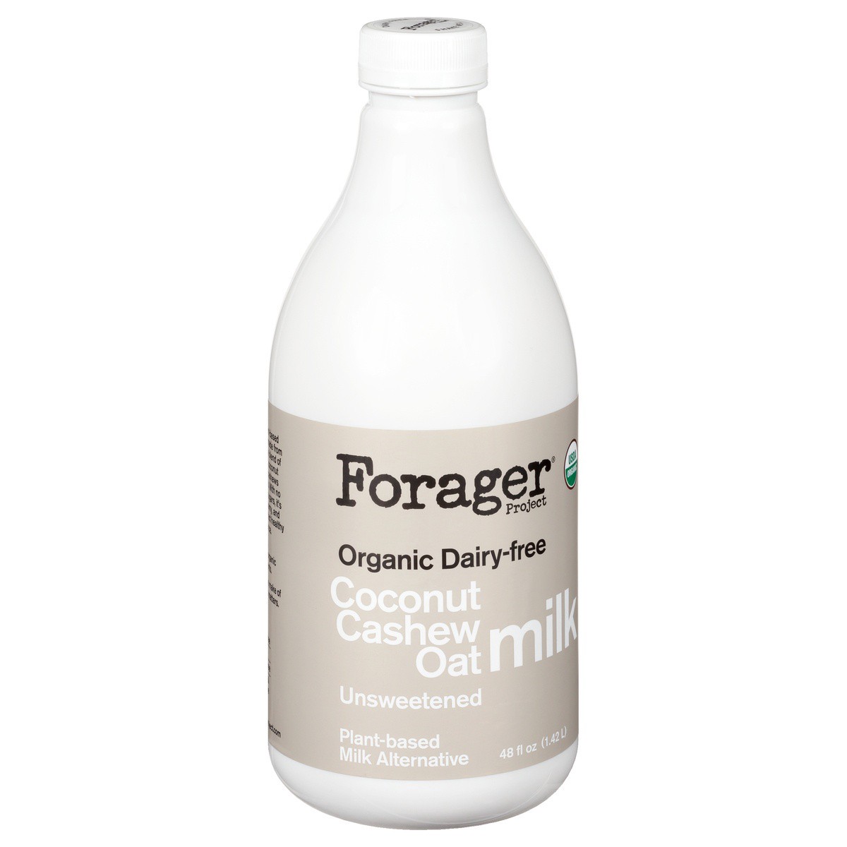 slide 2 of 10, Forager Project Unsweetened Full Fat Cashew Milk, 48 oz