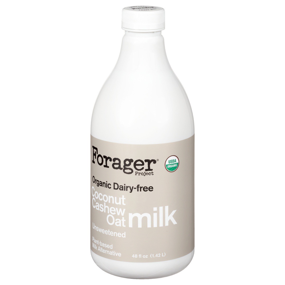 slide 5 of 10, Forager Project Unsweetened Full Fat Cashew Milk, 48 oz