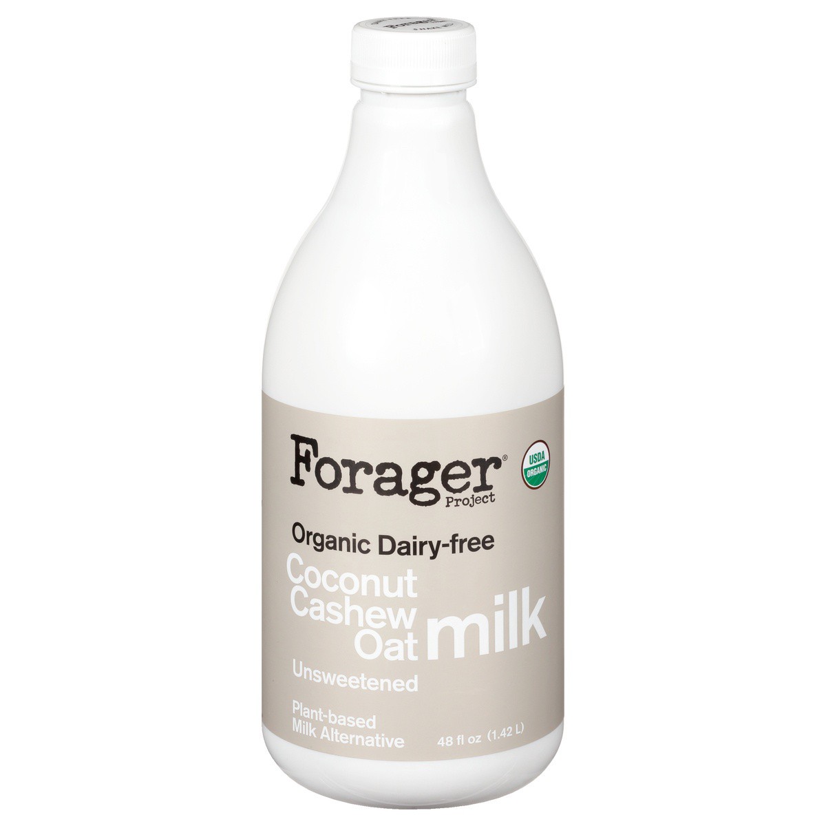 slide 1 of 10, Forager Project Unsweetened Full Fat Cashew Milk, 48 oz