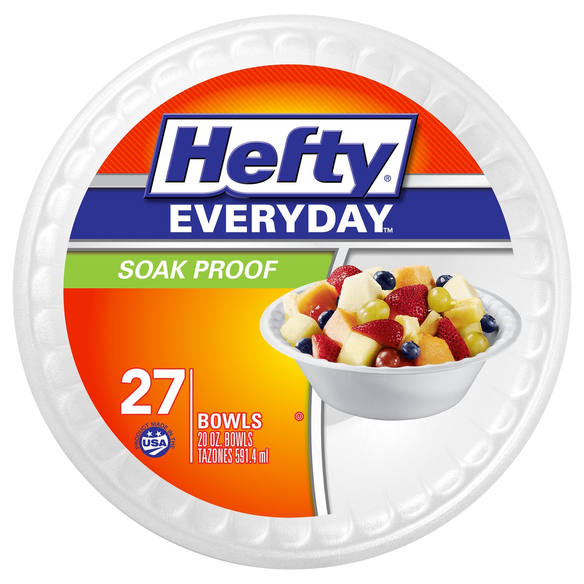 slide 1 of 1, Hefty Everyday Foam Bowl, 27 ct; 20 oz