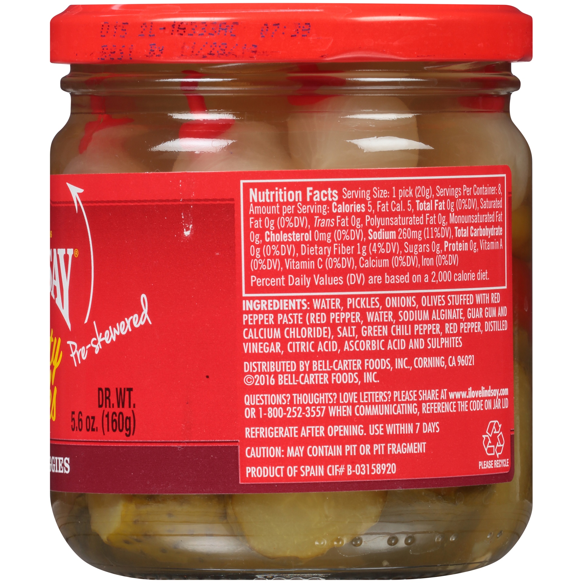 slide 3 of 6, Lindsay Olives Party Picks  Spicy Veggies, 5.6 oz