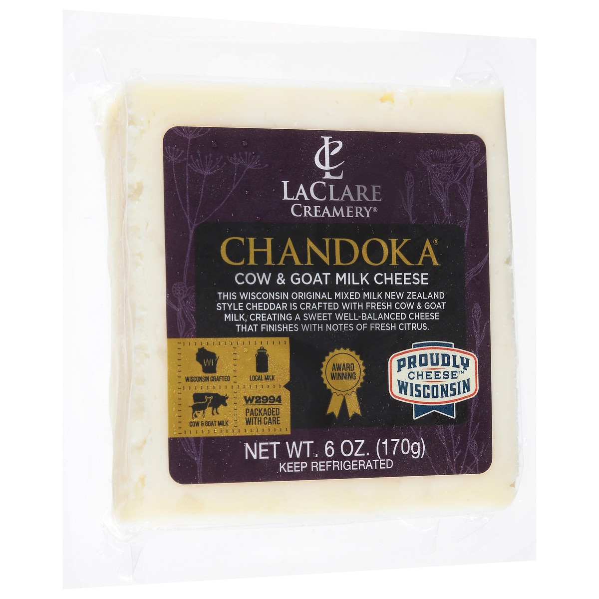 slide 10 of 13, LaClare Creamery Chandoka Cheese 6 oz, 6 oz