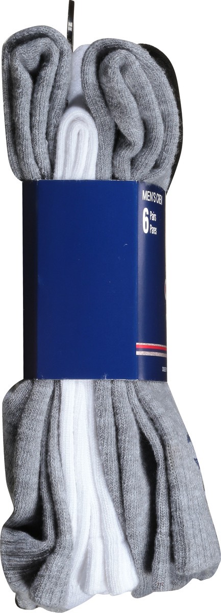 slide 2 of 9, Champion Shoe Size 6-12 Men's Crew Socks 6 ea, 6 ct