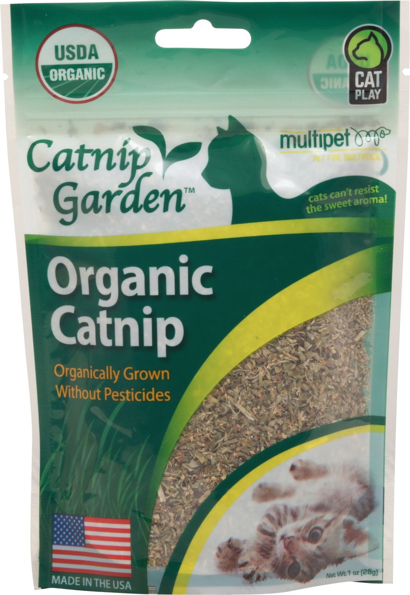 slide 1 of 9, Catnip Garden Multipet Organic Catnip 1 oz Pouch, 1 oz