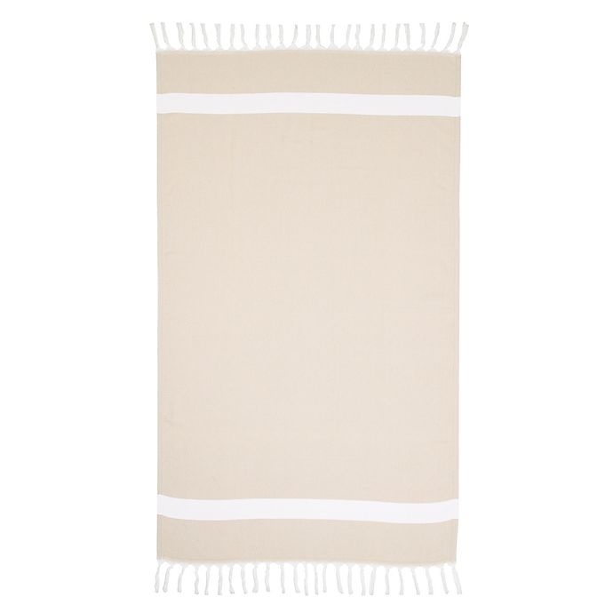 slide 1 of 5, Linum Home Textiles Diamond Pestemal Beach Towel - Beige, 1 ct