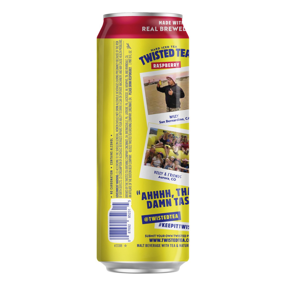 slide 6 of 8, Twisted Tea Raspberry Hard Iced Tea Single, 24 fl oz