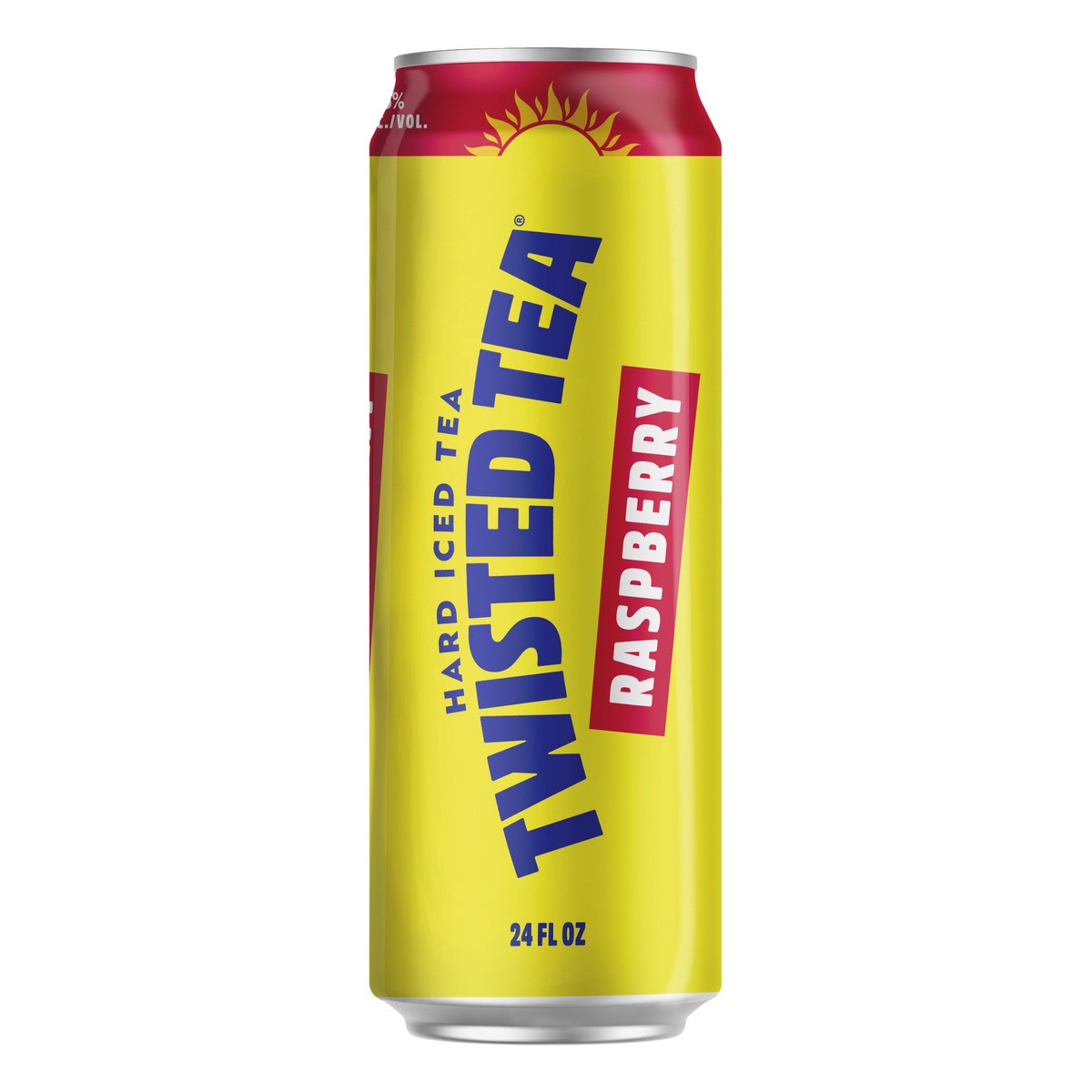 slide 2 of 8, Twisted Tea Raspberry Hard Iced Tea Single, 24 fl oz