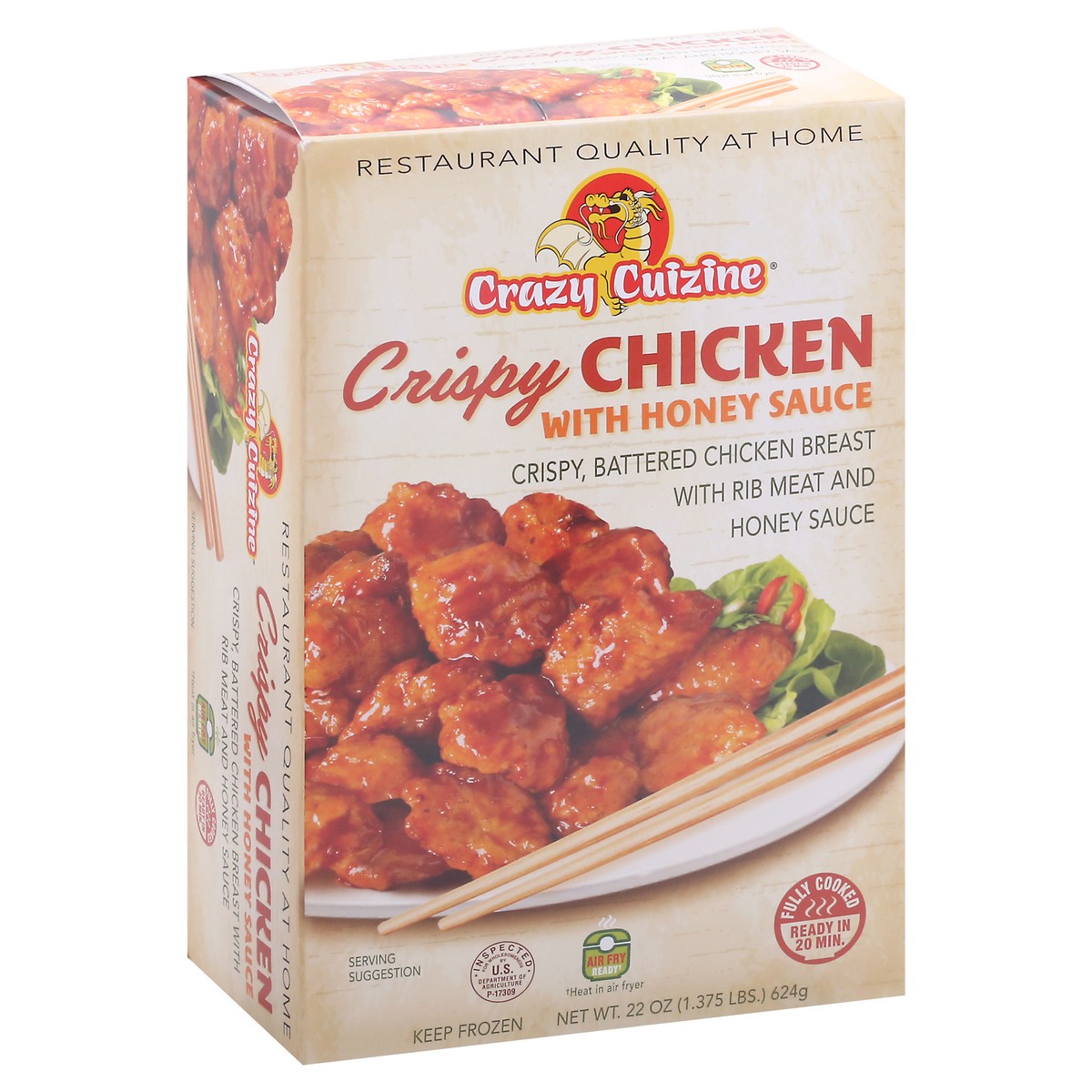slide 8 of 9, Crazy Cuizine Crispy Chicken with Honey Sauce 22 oz, 22 oz