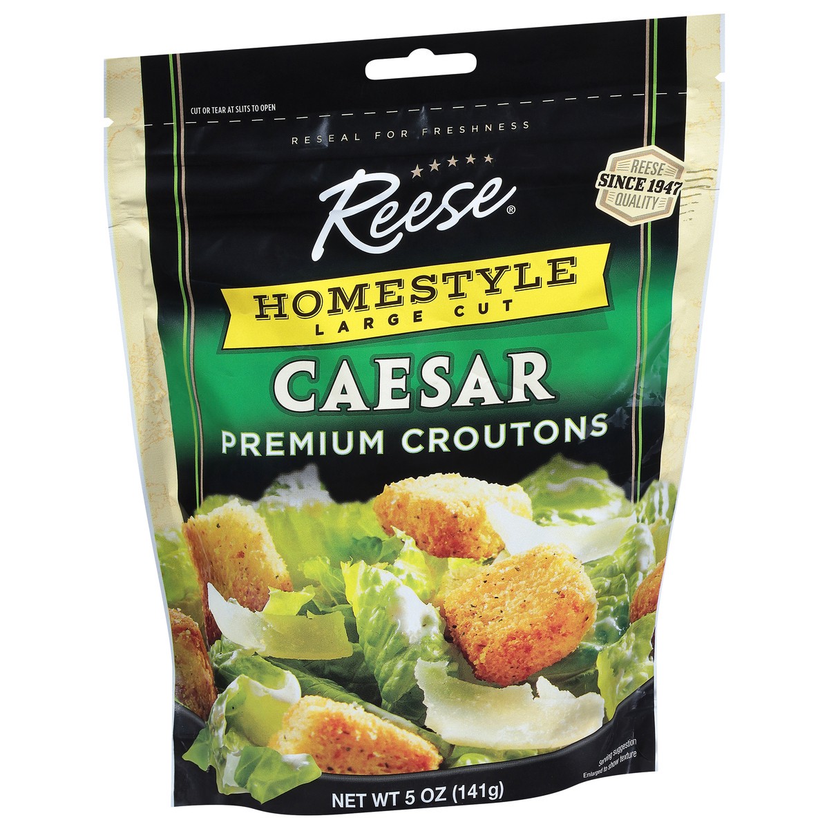 slide 2 of 9, Reese Homestyle Large Cut Premium Caesar Croutons 5 oz, 5 oz