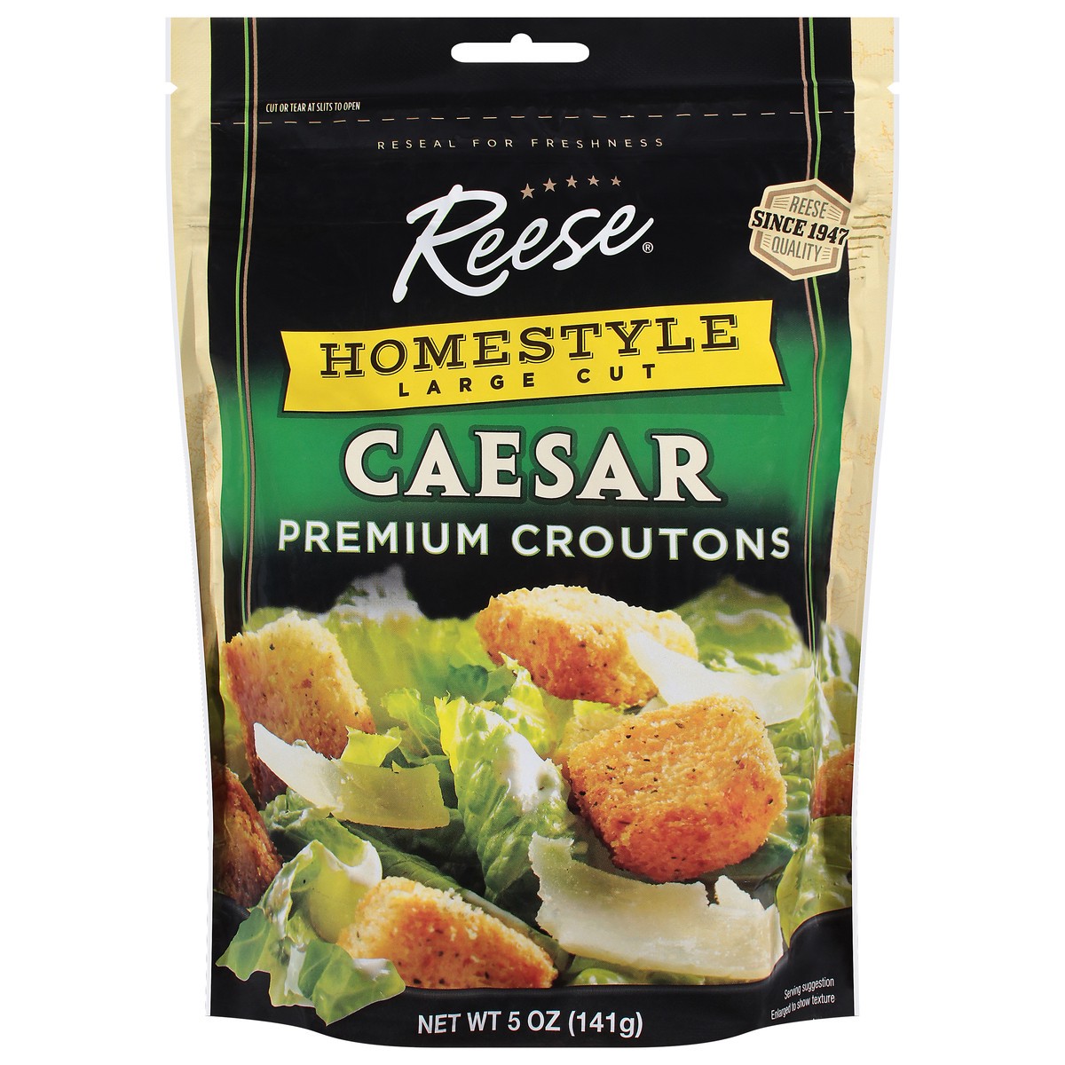 slide 1 of 9, Reese Homestyle Large Cut Premium Caesar Croutons 5 oz, 5 oz