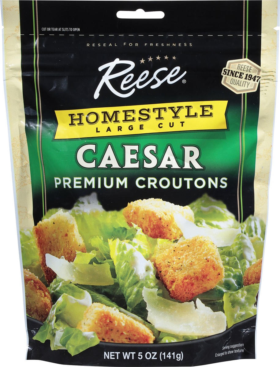 slide 4 of 9, Reese Homestyle Large Cut Premium Caesar Croutons 5 oz, 5 oz