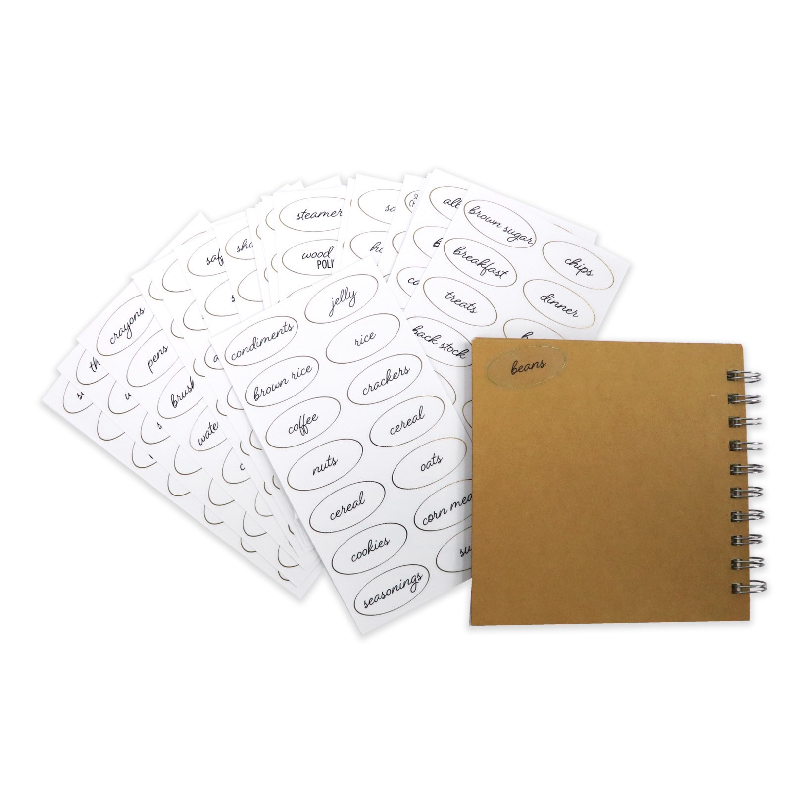 slide 2 of 6, Clear Oval Household Label Stickers By Recollections, 1.85 in x 0.91 in