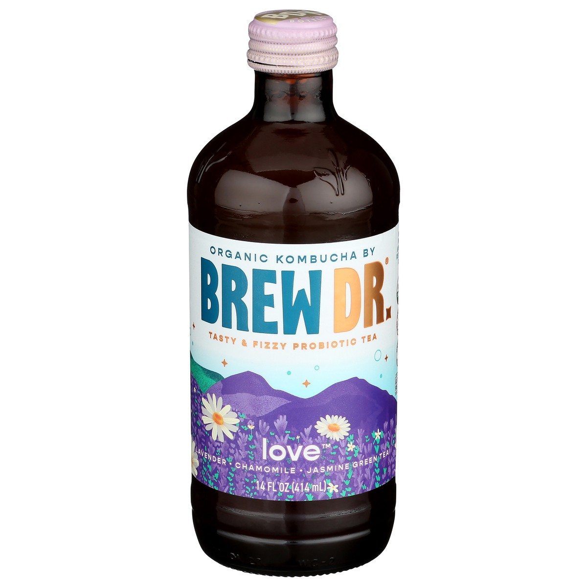 slide 1 of 9, Brew Dr. Brew Dr Kombucha Love - 14 fl oz, 14 fl oz