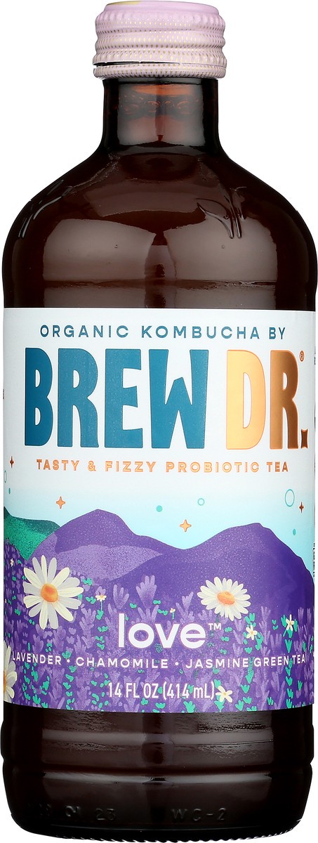 slide 3 of 9, Brew Dr. Brew Dr Kombucha Love - 14 fl oz, 14 fl oz