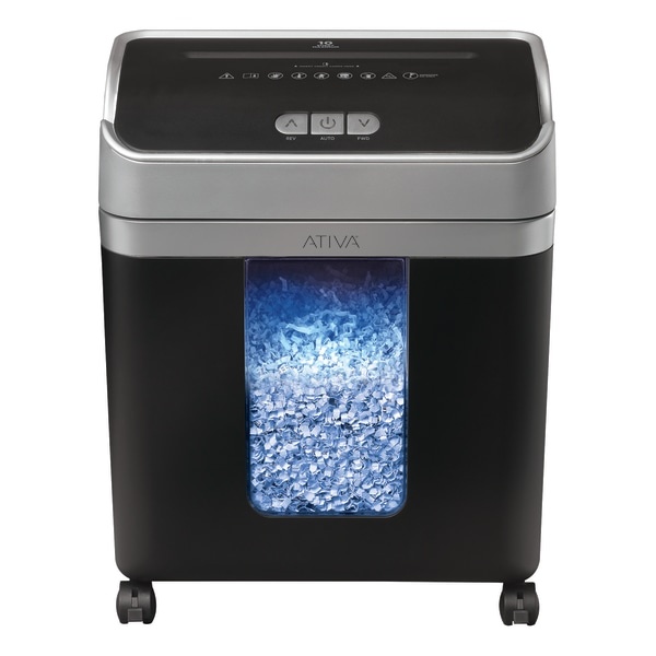 slide 1 of 6, Ativa Micro-Cut Shredder, Omm103P, 10 ct