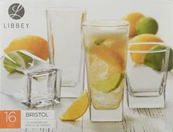 Libbey Bristol Glassware Set - 16 pc