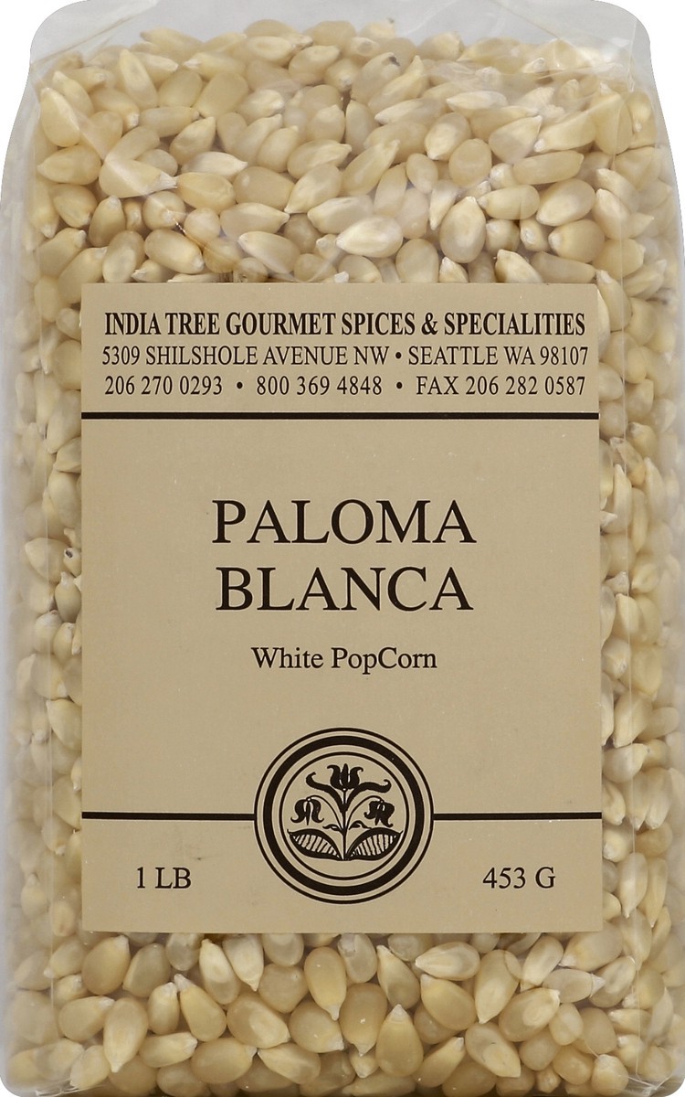 slide 5 of 5, India Tree Paloma Blanca White Popcorn, 1 lb
