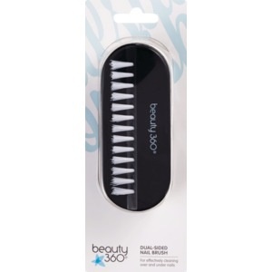 slide 1 of 1, Beauty 360 Dual-Sided Nail Brush, 1 ct