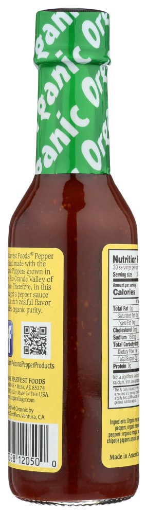 slide 4 of 4, AriZona Organic Harvest Chipotle Habanero Pepper Sauce, 5 oz