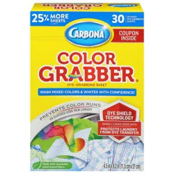 Carbona Color Grabber In-Wash Dye-Grabbing Sheet - 30 ea
