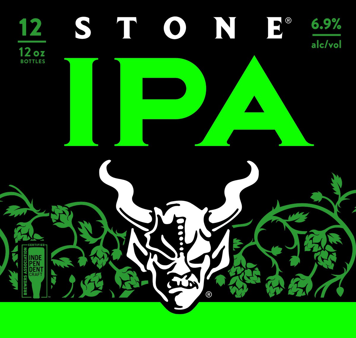 slide 2 of 3, Stone IPA 12oz 12pk Bottles, 12 ct