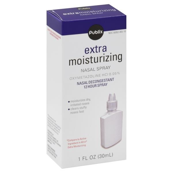 Publix Nasal Decongestant, Extra Moisturizing, 12 Hour Spray 1 oz Shipt