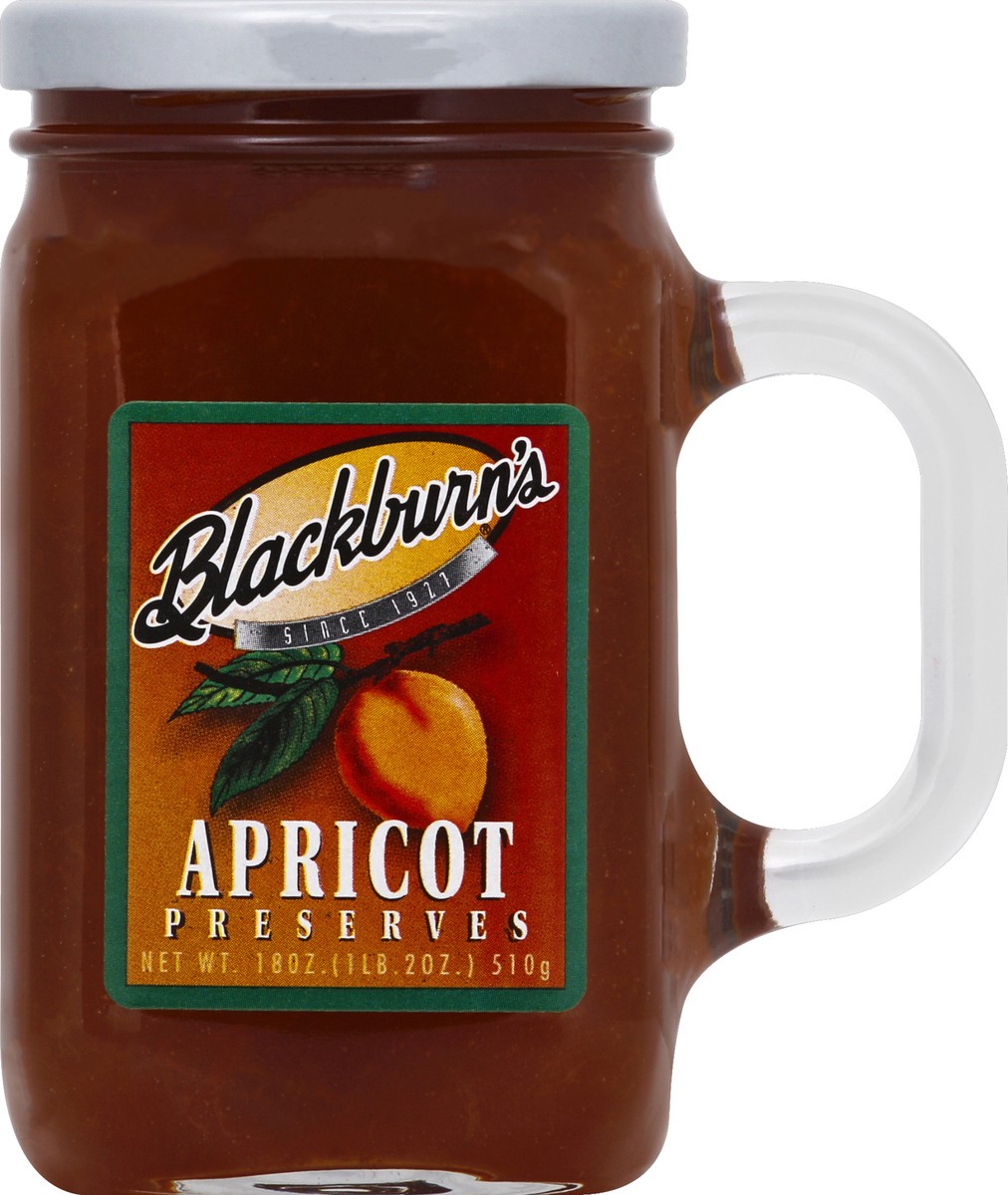 slide 2 of 2, Blackburns Syrup Blackburn-Made Apricot Preserves, 18 oz
