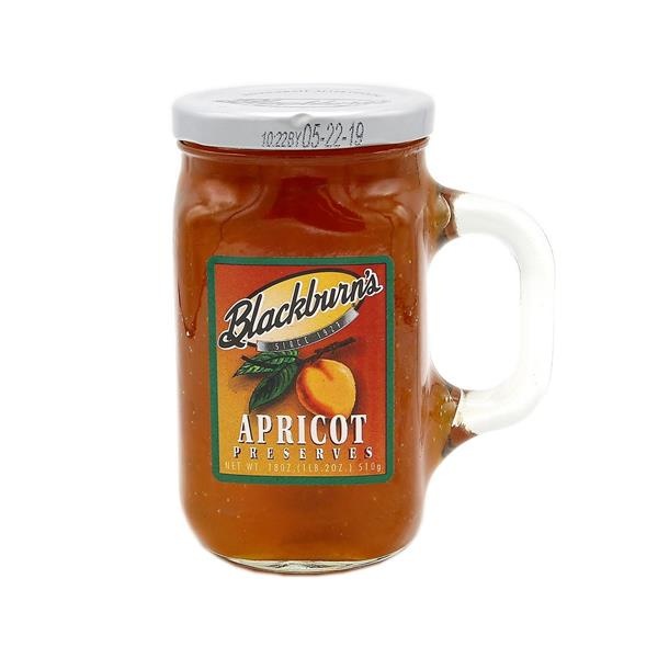 slide 1 of 2, Blackburns Syrup Blackburn-Made Apricot Preserves, 18 oz