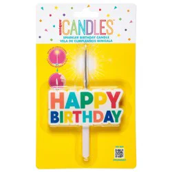Sparkler Candle Happy Birthday