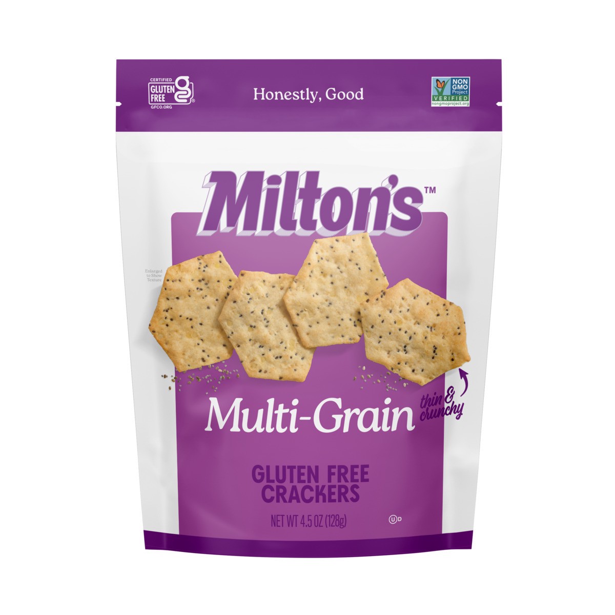 slide 1 of 11, Milton's Baked Crackers, 4.5 oz