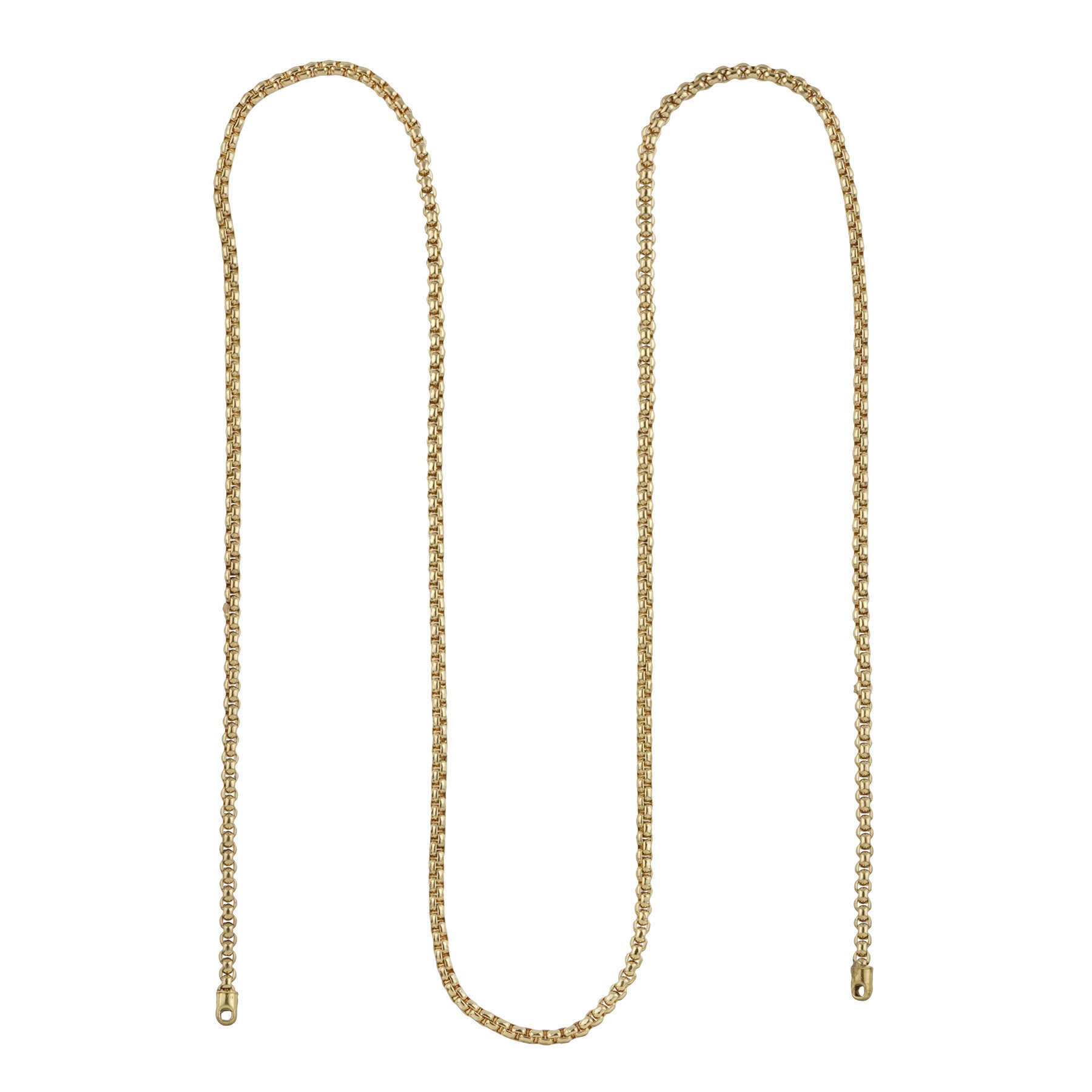 slide 2 of 2, Gold Box Necklace Chain By Bead Landing, 24 in