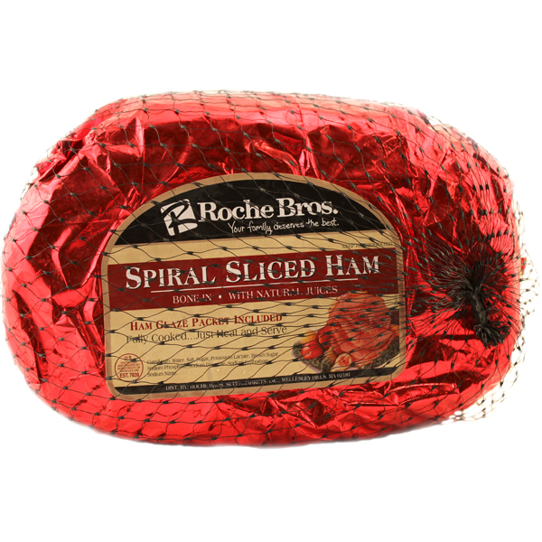 slide 1 of 1, Roche Bros. Honey Spiral Cut Ham, per lb