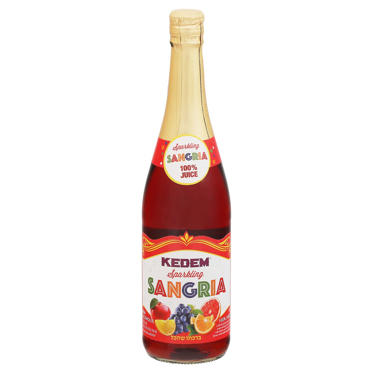 slide 10 of 14, Kedem Sparkling Sangria 100% Juice - 25.4 fl oz, 25.4 fl oz
