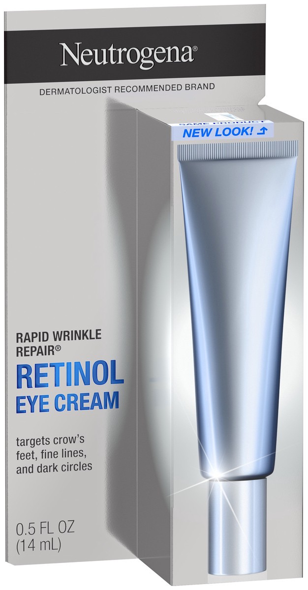 slide 1 of 9, Neutrogena Rapid Wrinkle Repair Retinol Eye Cream, Anti Aging Under Eye Cream, 0.5 oz, 0.5 oz
