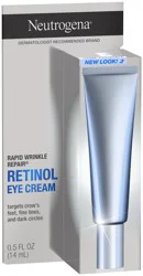 Neutrogena Rapid Wrinkle Repair Retinol Eye Cream for Dark Circles, Daily Anti-Aging Under Eye Cream with Retinol & Hyaluronic Acid to Fight Fine Lines, Wrinkles, & Dark Spots, 0.5 fl. oz