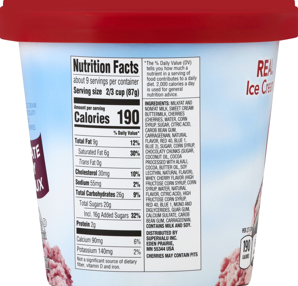 slide 3 of 7, Stone Ridge Creamery Cherry Choc Ice Cream, 48 fl oz