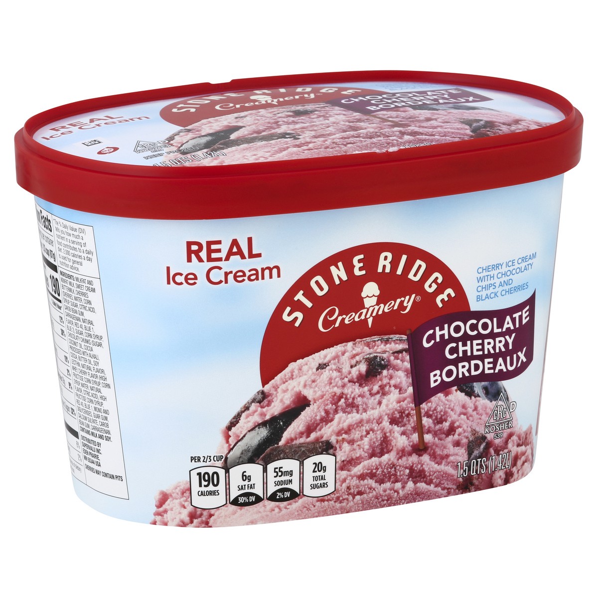 slide 6 of 7, Stone Ridge Creamery Cherry Choc Ice Cream, 48 fl oz