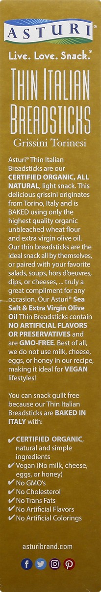 slide 13 of 13, Asturi Salt & Evo Breadsticks, 4.33 oz